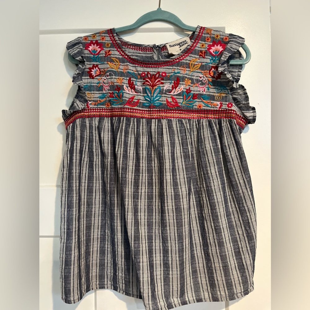 Savanna Jane Boho Multicolor Top - Size Medium